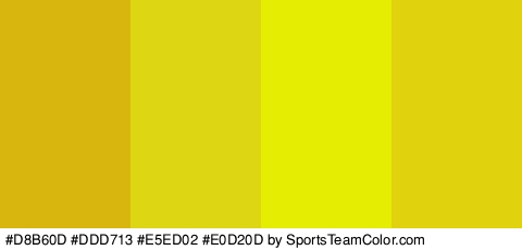 #D8B60D #DDD713 #E5ED02 #E0D20D Colors