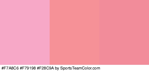 #F7A8C6 #F79198 #F28C9A Colors