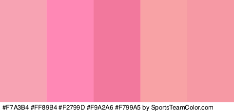 #F7A3B4 #FF89B4 #F2799D #F9A2A6 #F799A5 Colors