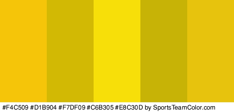 #F4C509 #D1B904 #F7DF09 #C6B305 #E8C30D Colors