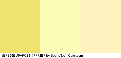 #EFE26E #FAFCB8 #FFF2BF Colors