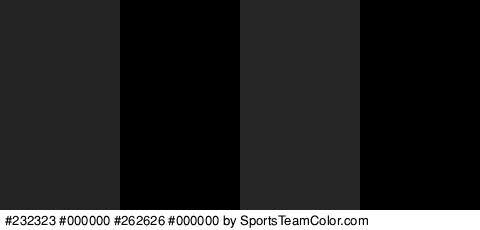 #232323 #000000 #262626 #000000 Colors