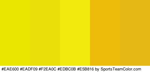 #EAE600 #EADF09 #F2EA0C #EDBC0B #E5B816 Colors