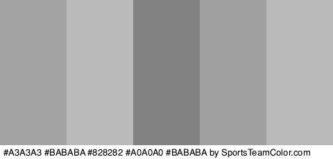 #A3A3A3 #BABABA #828282 #A0A0A0 #BABABA Colors