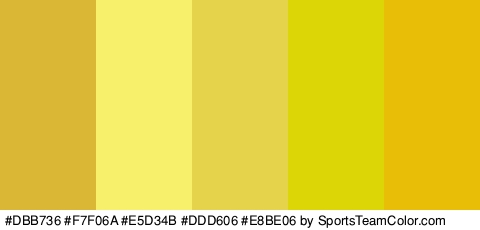 #DBB736 #F7F06A #E5D34B #DDD606 #E8BE06 Colors