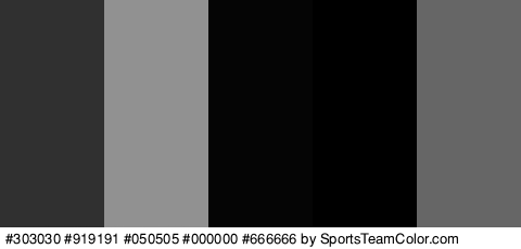 #303030 #919191 #050505 #000000 #666666 Colors