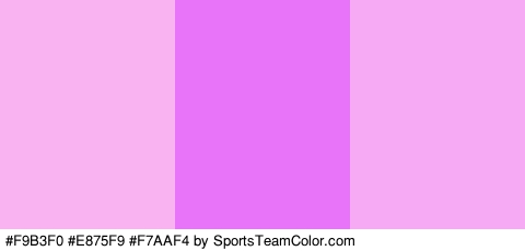 #F9B3F0 #E875F9 #F7AAF4 Colors