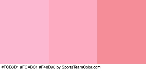 #FCB8D1 #FCABC1 #F48D98 Colors