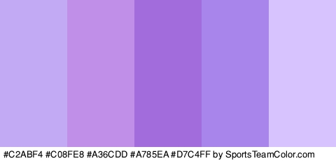 #C2ABF4 #C08FE8 #A36CDD #A785EA #D7C4FF Colors