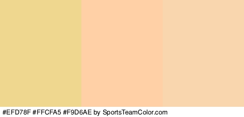 #EFD78F #FFCFA5 #F9D6AE Colors