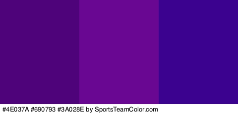 #4E037A #690793 #3A028E Colors