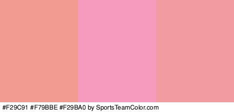 #F29C91 #F79BBE #F29BA0 Colors