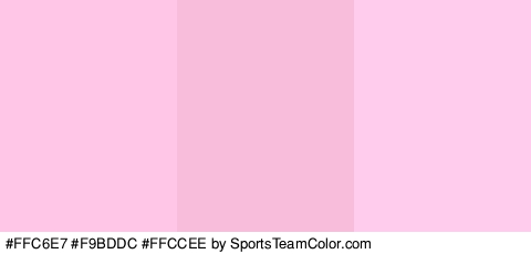 #FFC6E7 #F9BDDC #FFCCEE Colors