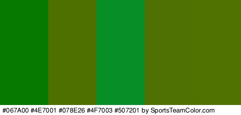 #067A00 #4E7001 #078E26 #4F7003 #507201 Colors