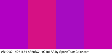 #B100C1 #D61184 #A60BC1 #C401AA Colors