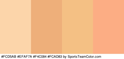 #FCD5AB #EFAF7A #F4C084 #FCAD83 Colors