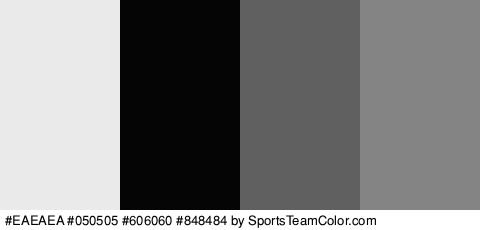 #EAEAEA #050505 #606060 #848484 Colors