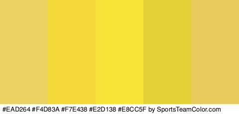 #EAD264 #F4D83A #F7E438 #E2D138 #E8CC5F Colors