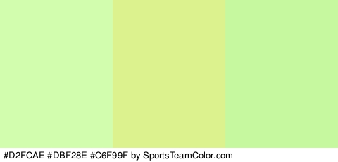 #D2FCAE #DBF28E #C6F99F Colors