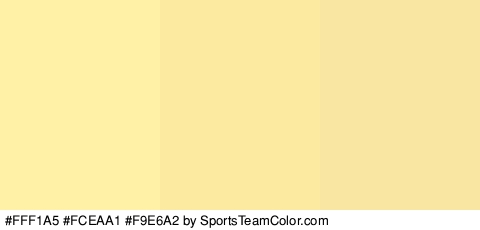 #FFF1A5 #FCEAA1 #F9E6A2 Colors