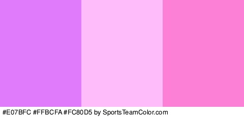 #E07BFC #FFBCFA #FC80D5 Colors