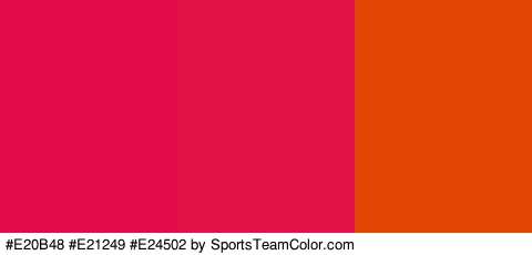 #E20B48 #E21249 #E24502 Colors