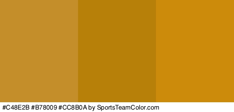 #C48E2B #B78009 #CC8B0A Colors