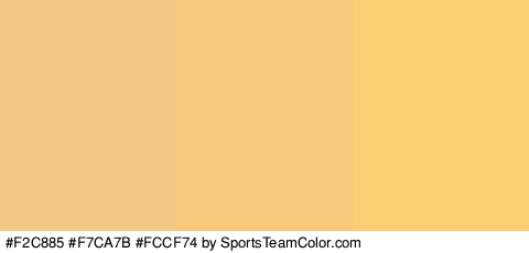 #F2C885 #F7CA7B #FCCF74 Colors