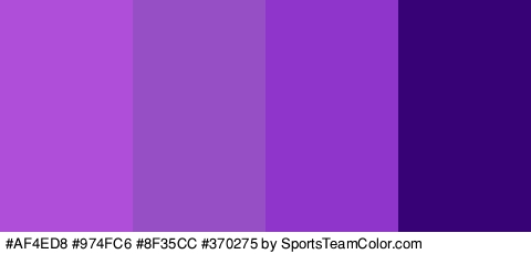 #AF4ED8 #974FC6 #8F35CC #370275 Colors