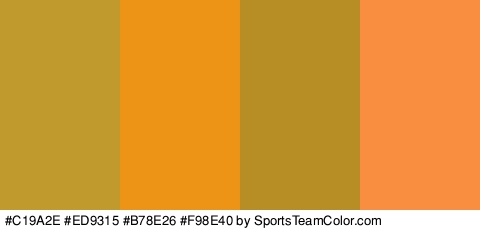 #C19A2E #ED9315 #B78E26 #F98E40 Colors