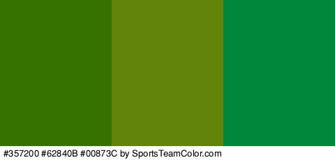 #357200 #62840B #00873C Colors