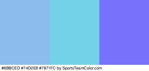 #8BBCED #74D2E8 #7871FC Colors