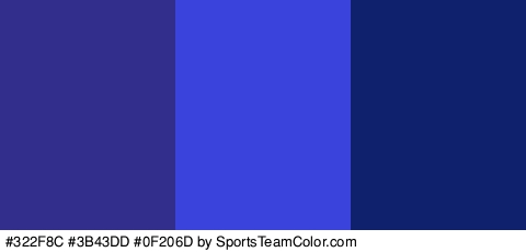 #322F8C #3B43DD #0F206D Colors