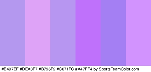 #B497EF #DEA3F7 #B796F2 #C071FC #A47FF4 #D293FF Colors