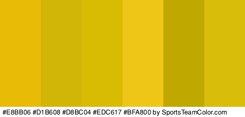 #E8BB06 #D1B608 #D8BC04 #EDC617 #BFA800 #D8BD0A Colors