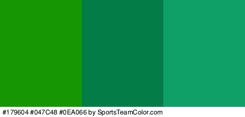 #179604 #047C48 #0EA066 Colors