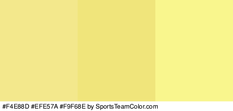 #F4E88D #EFE57A #F9F68E Colors