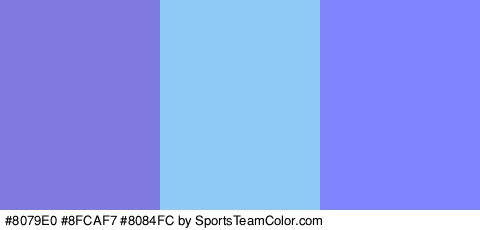 #8079E0 #8FCAF7 #8084FC Colors