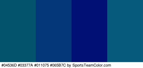 #04536D #03377A #011075 #065B7C Colors