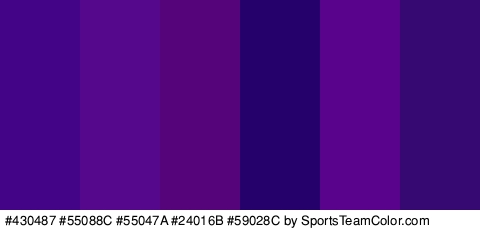 #430487 #55088C #55047A #24016B #59028C #360872 Colors