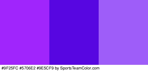 #9F25FC #5706E2 #9E5CF9 Colors