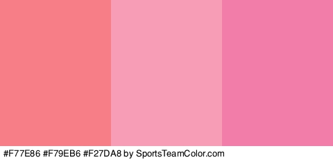 #F77E86 #F79EB6 #F27DA8 Colors