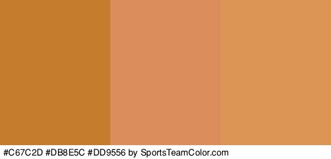 #C67C2D #DB8E5C #DD9556 Colors