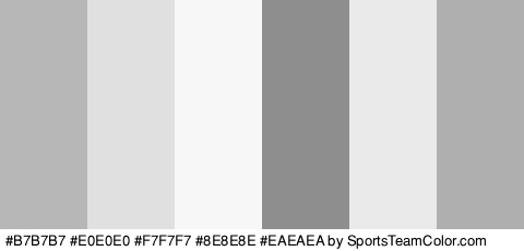 #B7B7B7 #E0E0E0 #F7F7F7 #8E8E8E #EAEAEA #AFAFAF Colors