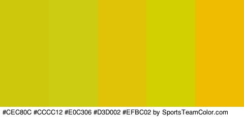 #CEC80C #CCCC12 #E0C306 #D3D002 #EFBC02 Colors