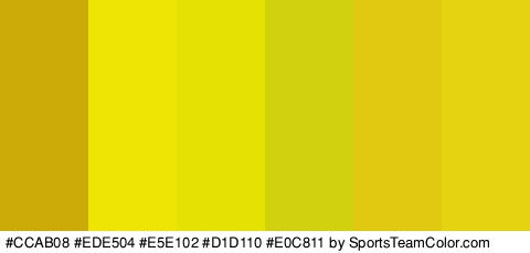 #CCAB08 #EDE504 #E5E102 #D1D110 #E0C811 #E5D312 Colors