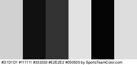 #D1D1D1 #111111 #333333 #E2E2E2 #050505 #DDDDDD Colors