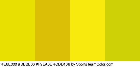 #E8E000 #DBBE06 #F9EA0E #CDD106 Colors