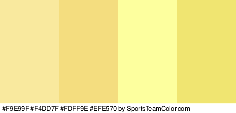 #F9E99F #F4DD7F #FDFF9E #EFE570 Colors