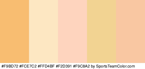 #F9BD72 #FCE7C2 #FFD4BF #F2D391 #F9C8A2 Colors